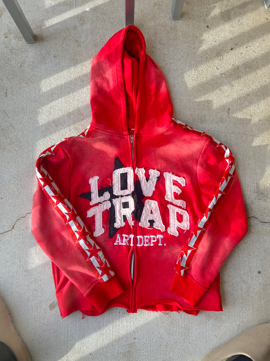 RED “LT ART DEPT.” ZIP UP JACKET