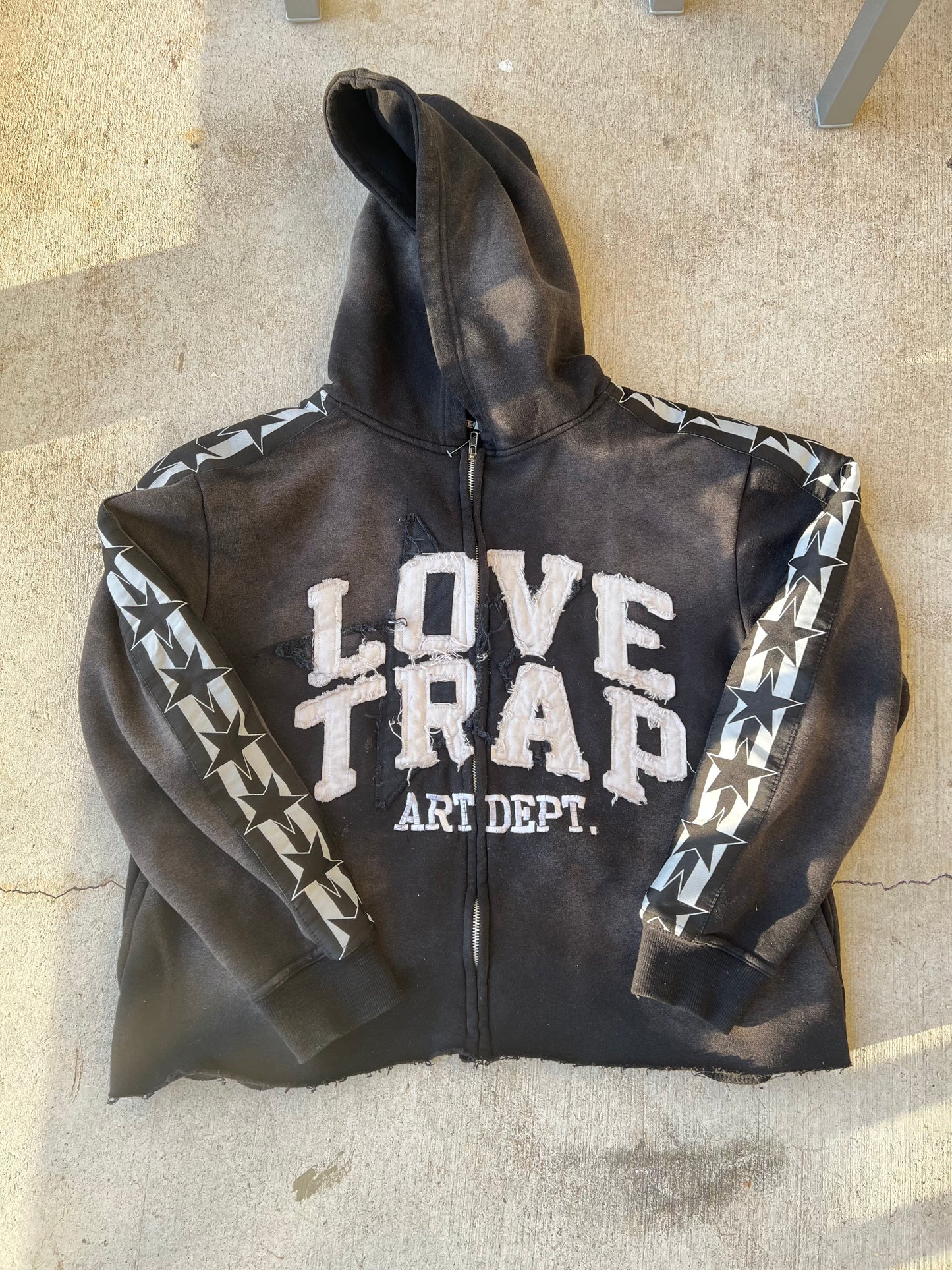 BLACK “LT ART DEPT.” ZIP UP JACKET